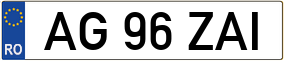 Trailer License Plate